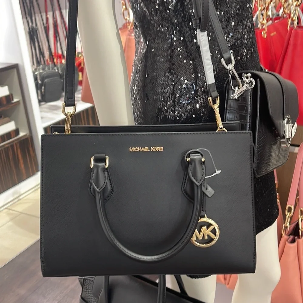 Michael Kors Sheila Medium Center Zip Satchel Crossbody Bag NWT